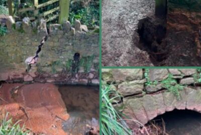 Cracks in Kenton's culvert