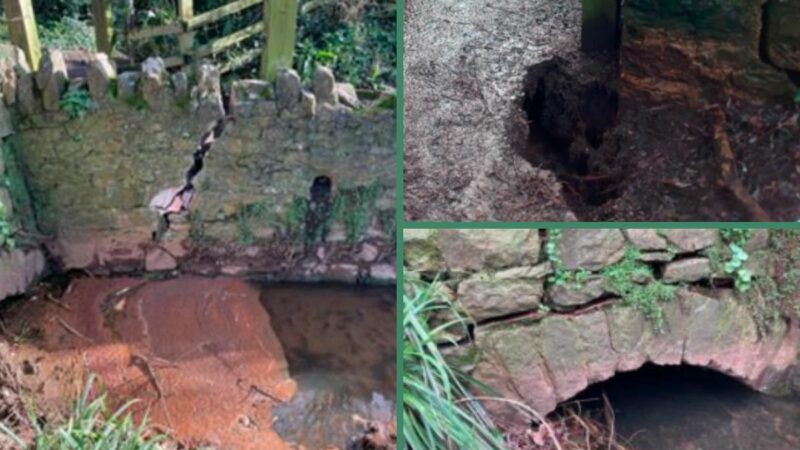 Cracks in Kenton's culvert