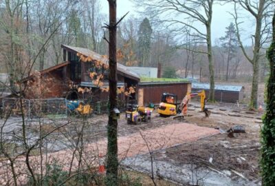 Work underway on the Stover Country Park Visitor Centre