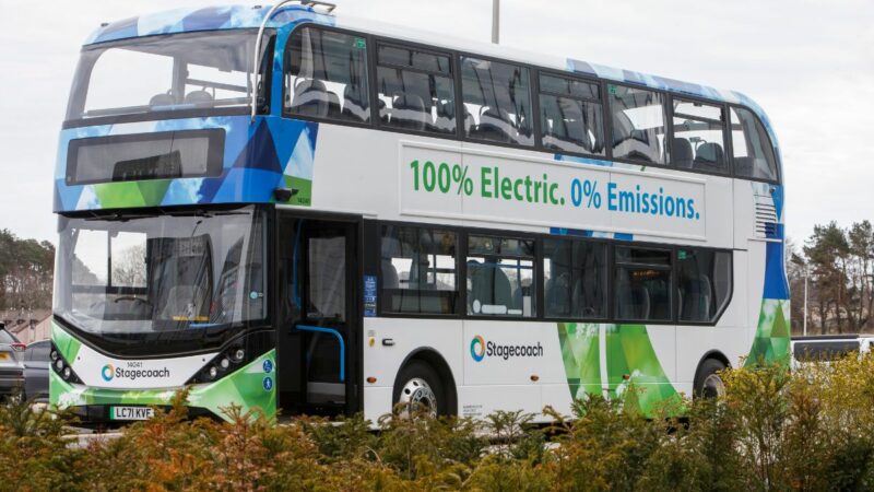 Electric Stagecoach bus