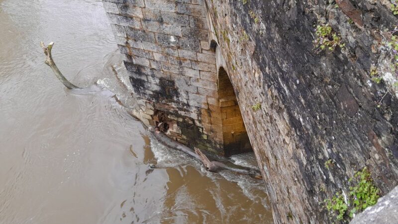 Damage to Gunnislake Newbridge
