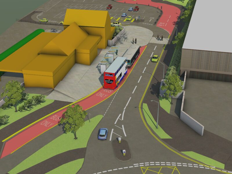 Barnstaple Train Station graphic representation