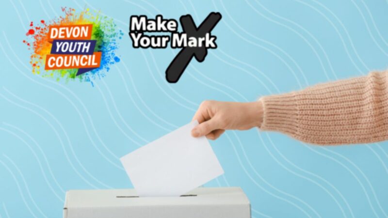 Youth Council make your mark ballot paper box