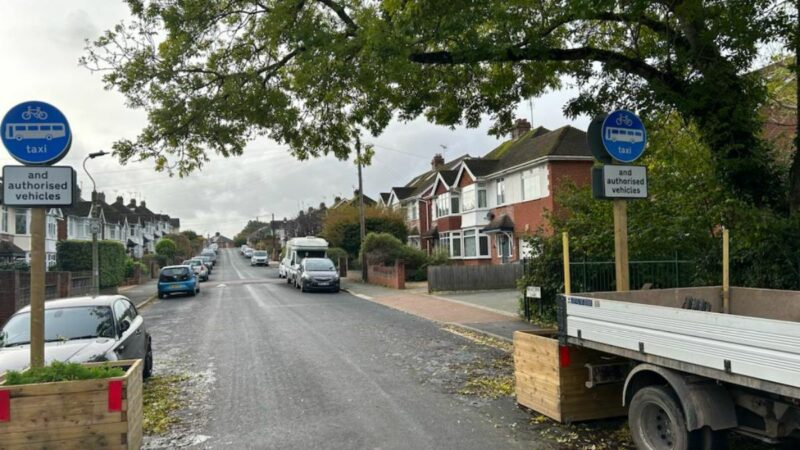 Traffic filter at Whipton Lane