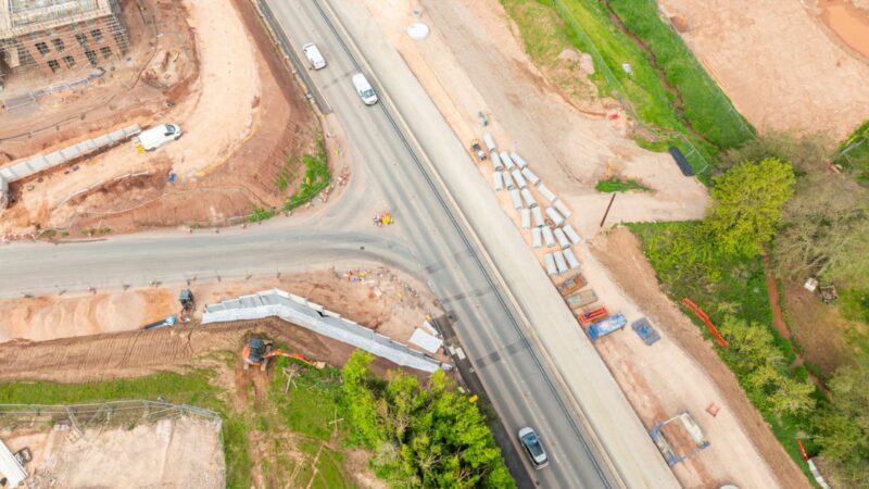 Work at Trood Lane junction