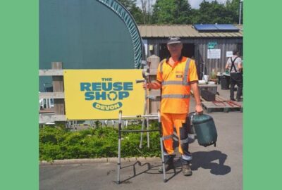 Vince Besgrove, Team Leader at SUEZ, stood outside at the Ivybridge Recycling Centre