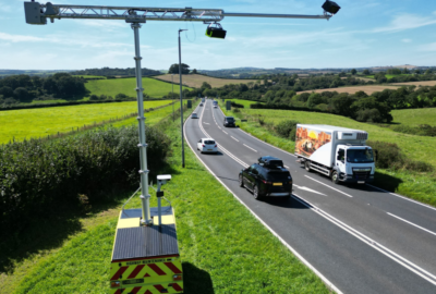 Picture of AI camera on the A361 over the summer
