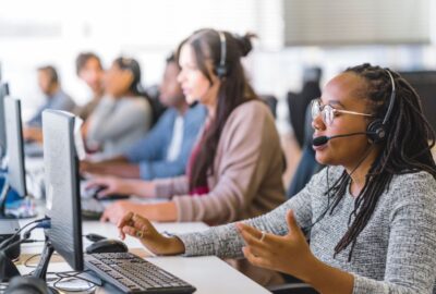 People in a call centre