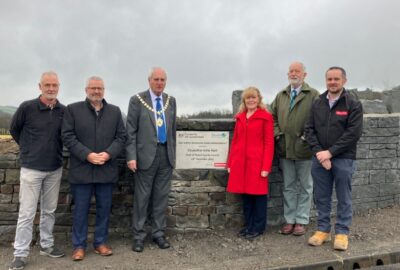 Left to right: Paul Couttie (DCC), Simon Hill (DCC), Councillor John Hart, Councillor Andrea Davis, Councillor Jeremy Yabsley and John Lee (Griffiths)
