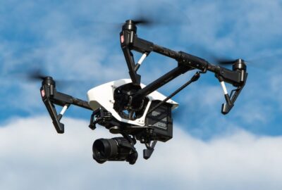 A drone in flight