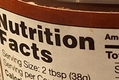 US-style nutrition facts label