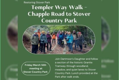 Flyer for the second walk arranged by the Restoring Stover Park project