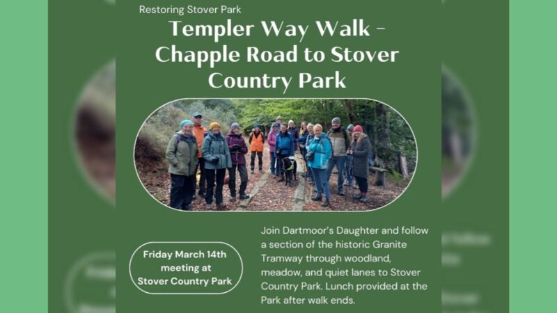 Flyer for the second walk arranged by the Restoring Stover Park project