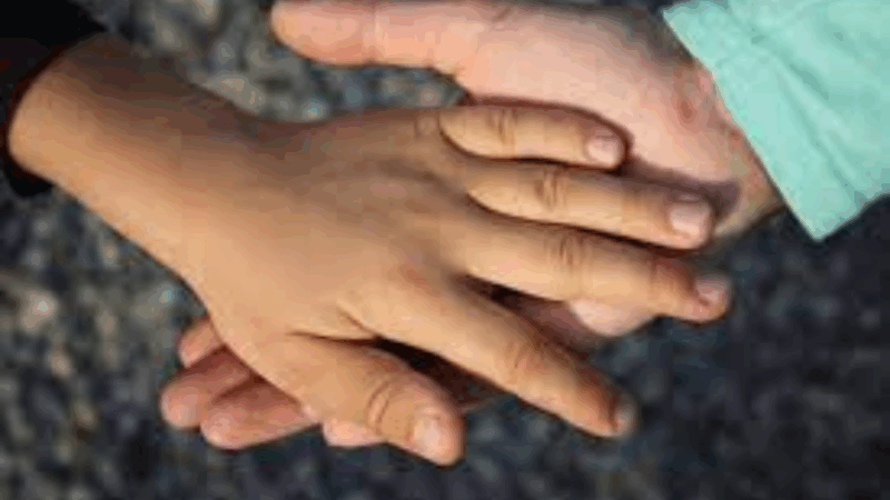 Holding hands