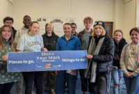 Young people with Mark Your Mark vote result
