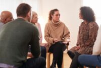 People in a group