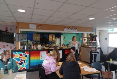 Kellie Knott with the Champions For Change group