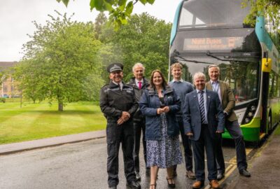 Night bus funding partners stood by a Night bus
