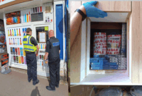 Trading standards and police serving closure notice