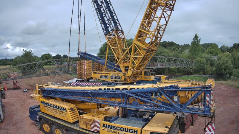 Crane beside the Coleridge Bridge