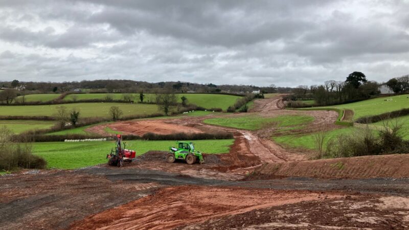 Work on the Dinan Way extension