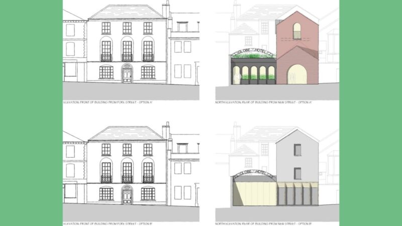 Globe Hotel plans