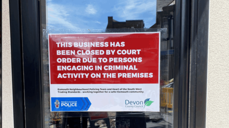 Closed sign