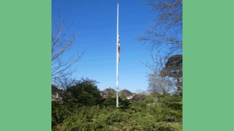 Flag at half mast