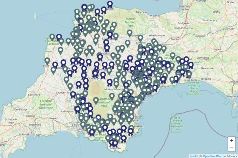 Map of schools signed up
