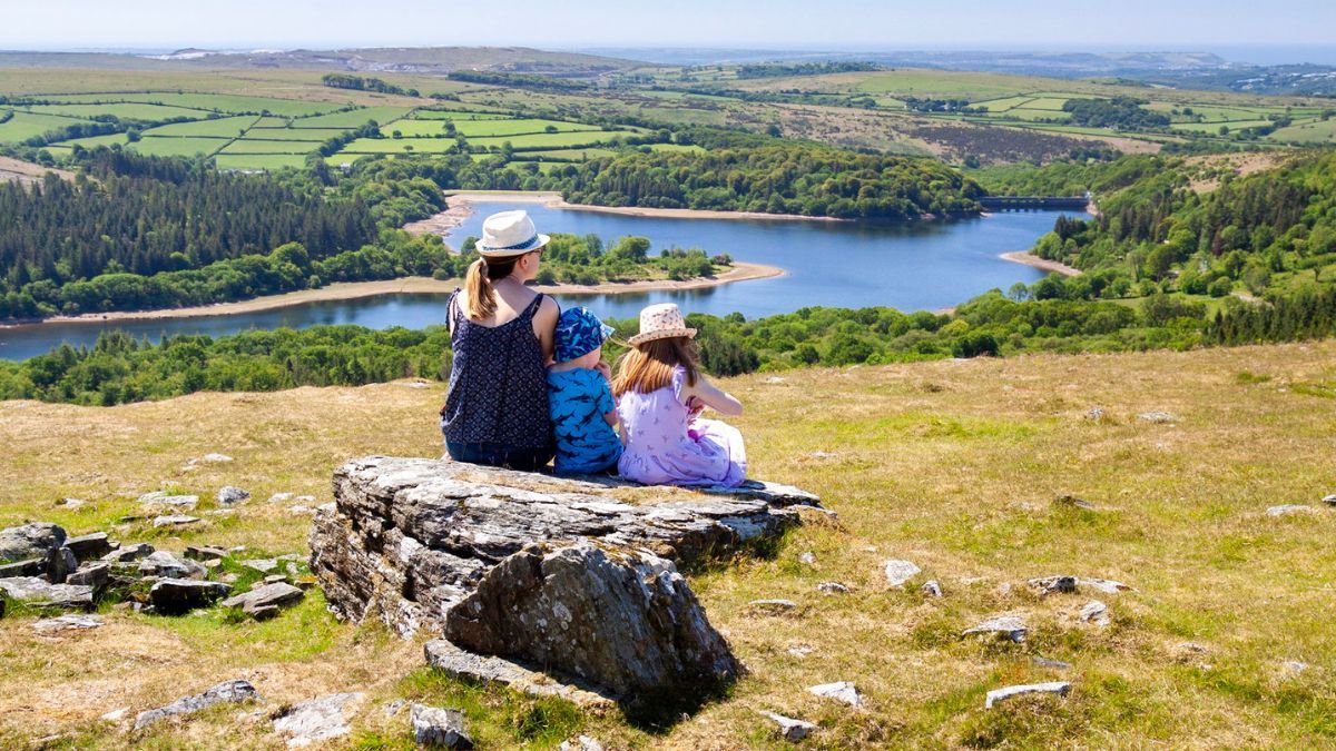 A family in Devon countryside