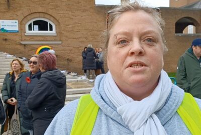 Charlie Rhodes, organiser of the protest at County Hall