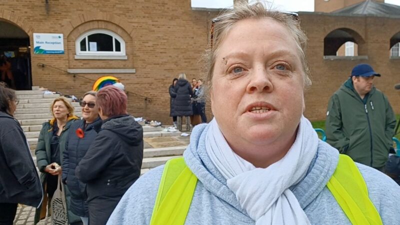 Charlie Rhodes, organiser of the protest at County Hall