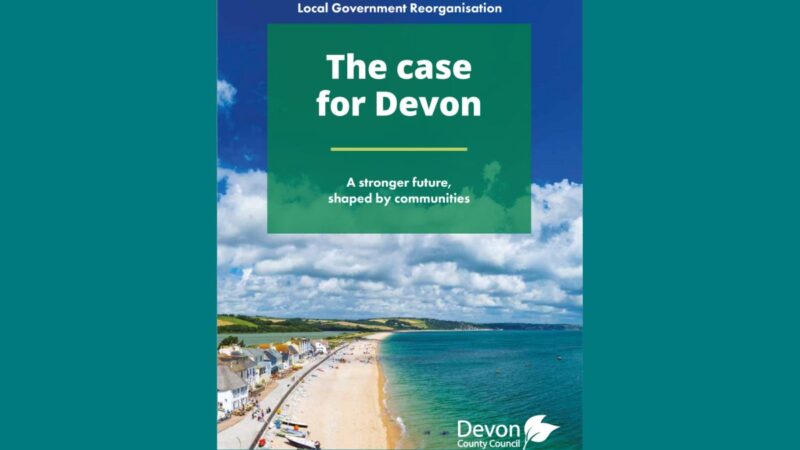 Cover of Devon's business case for local government reorganisation