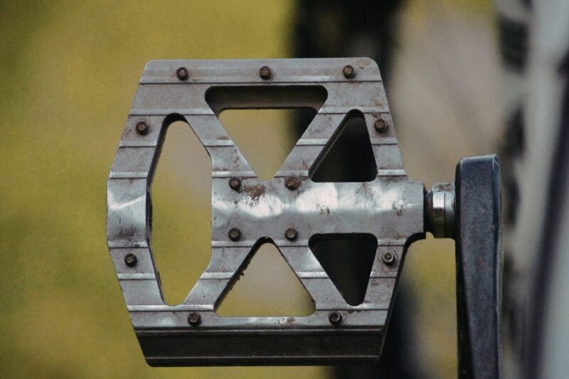Close up of cyc;e pedal
