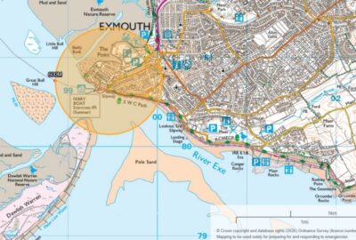 Map of extended cordon