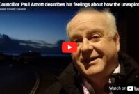 Councillor Paul Arnott, Deputy Leader of Devon County Council, stood outside at 6:40am this morning, at Exmouth's RNLI lifeboat station, talking about his impression of how the incident has gone