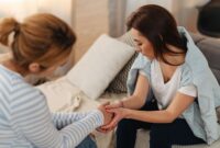 Women receiving support