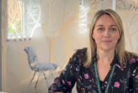 Video still showing a SEND service leader seated in an office meeting room.