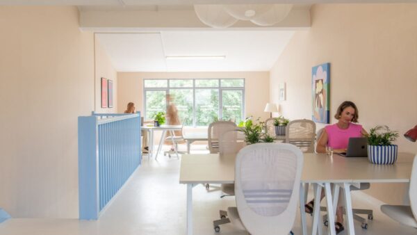 Women working at desks