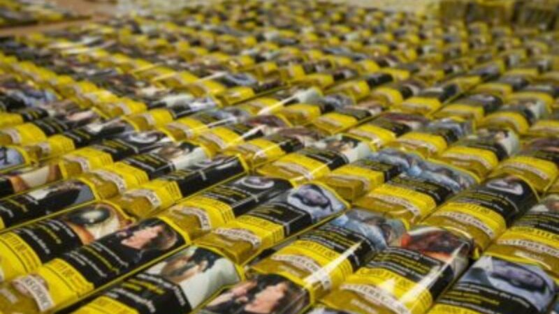 Rows and rows of illegal tobacco pouches (photo not taken from this latest case)