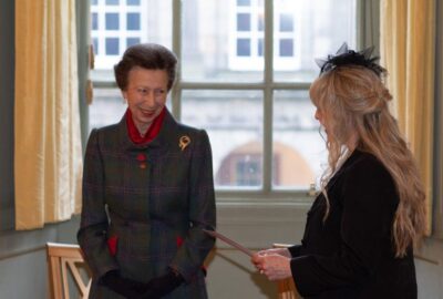 HRH The Princess Royal (Princess Anne), with Sally Facey, Devon County Council Youth Justice Service Officer