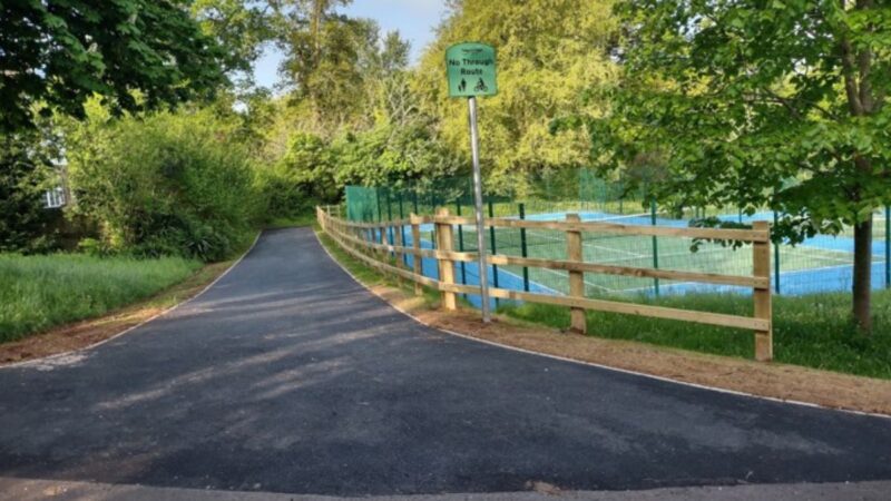 Phase one of the cycling and walking link