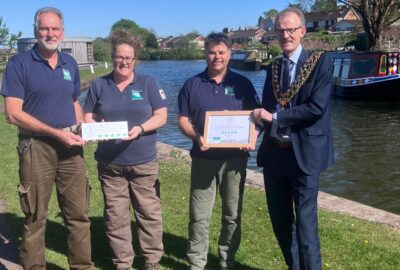 Cana rangers receiving award
