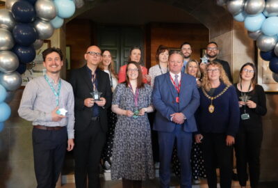Award winner with DCC Chair Cllr Caroline Leaver