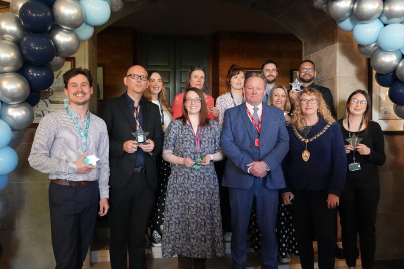 Award winner with DCC Chair Cllr Caroline Leaver