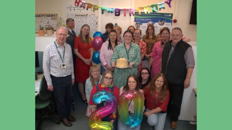 Customer Service Centre staff with Councillor Clist