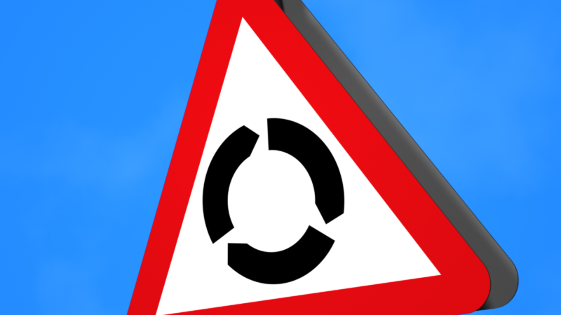 Temporary roundabout