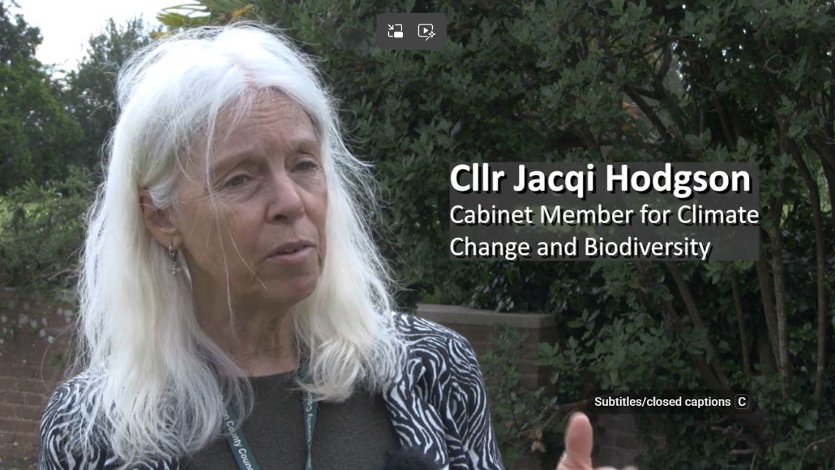 Councillor Jacqi Hodgson, Cabinet Member for Climate Change and Biodiversity