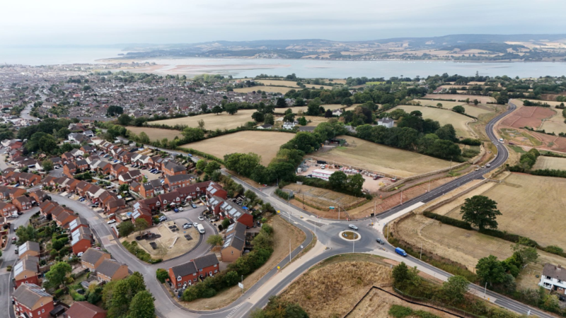 Dinan Way extension and Hulham Road Roundabout
