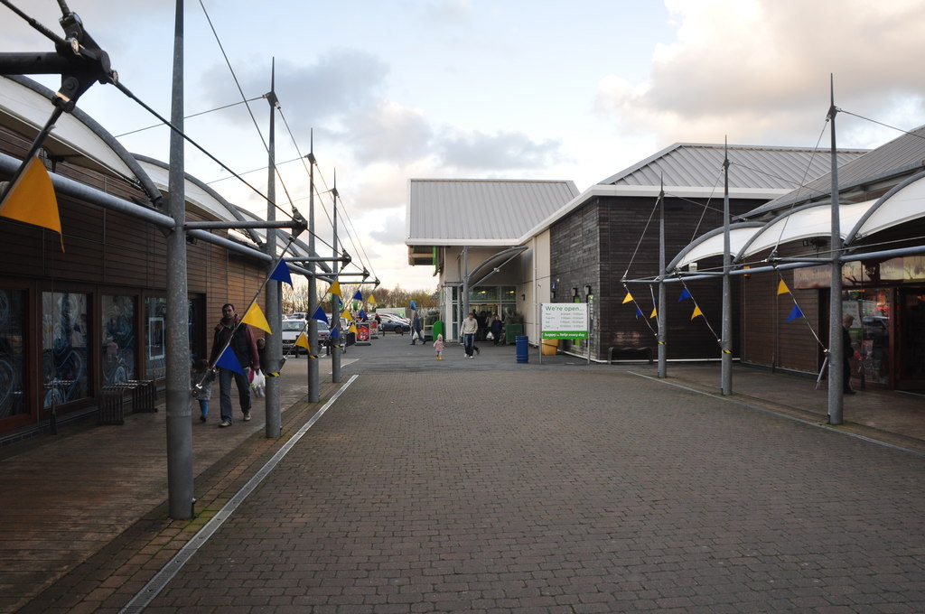 Atlantic Village shopping centre on Clovelly Road in Bideford